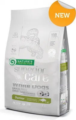 Obrázok produktu pre Natures Protection Superior care white dog GF junior white fish small&mini 10 kg