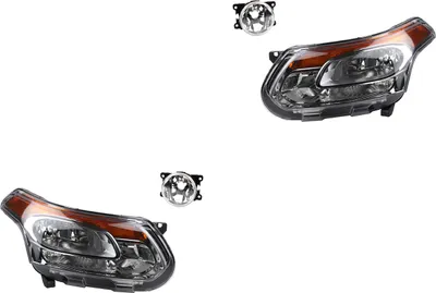Produktbild von Scheinwerfer Satz passend für Citroen C3 Picasso 11/ 2009 - H7 H1 +Nebel 00006206N5 6206N5 00006208N5 6208N5 9675450980 9675450980 Johns