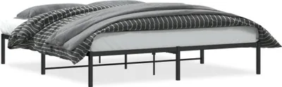 Produktbild von vidaXL Bettgestell Metall Schwarz 183x213 cm