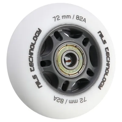 Immagine prodotto di NILS ExtremePoliuretano72x24 82A ruote opache con cuscinetti ABEC 9, bianco, 4 pz