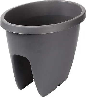 Zdjęcie produktu dla Doniczka balkonowa Balconia OVI, antracytowa - Długość: 30 cm