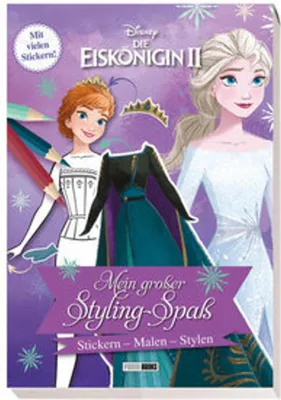 Zdjęcie produktu dla Disney Die Eiskönigin 2: Mein großer Styling-Spaß: Stickern, Malen, Stylen