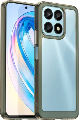 Produktbild von Honor X8A Hülle, Klar Rückseite Stoßfeste TPU Silikon Bumper Schutzhülle für Honor X8A Grau