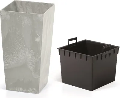 Produktbild von Hoher Blumentopf Effect Urbi DURS225E mit Einsatz | Beton