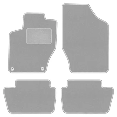 Obrázok produktu pre Velúrové autokoberce pre: Citroen C4 II 2010-2018 (hatchback/kombi) – sada 4 ks, sivé, na mieru – Wielganizator OSLO
