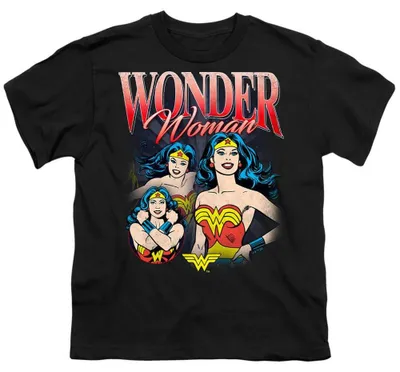 Productafbeelding van Wonder Woman - "Classic" T-shirt voor kinderen, model TV38779 (maat 152-158), zwart