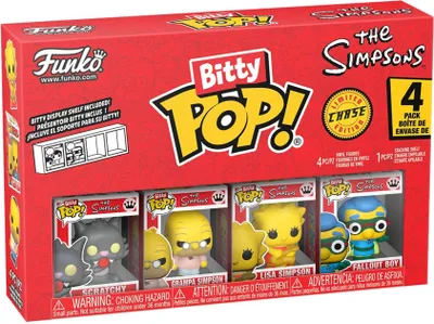Immagine prodotto di Funko Pop! Bitty POP - Figurki Scratchy z The Simpsons, Zestaw 4 sztuk