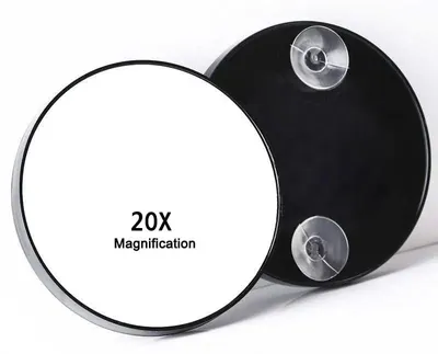 Immagine prodotto di Specchio ingranditore, alta ingrandimento, supporto con ventosa, 20x