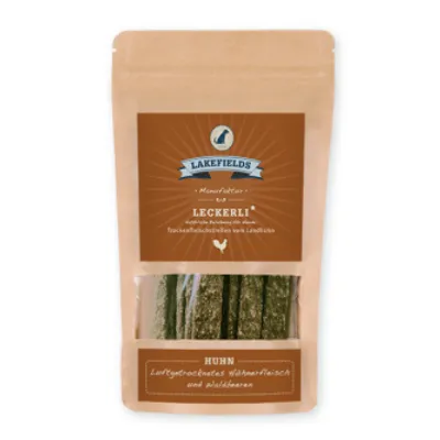 Produktbild von Lakefields Trockenfleischstreifen vom Landhuhn, 150 g