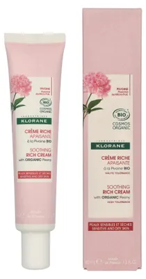 Produktbild von Klorane Soothing Rich Cream With Organic Peony