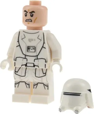 Produktbild von 1x Lego Minifigur Star Wars First Order Snowtrooper weiß Helm 75184 sw0875