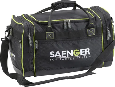 Image de Sac de sport SAENGER noir/vert fluo 50x25x28cm