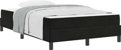 Obrázok produktu pre Posteľ s pružinovým rámom s matracmi Čierna 120 x 200 cm látka
