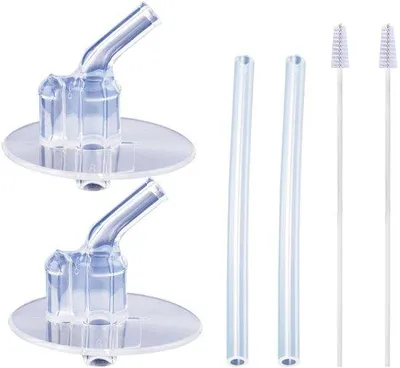 Obrázek produktu pro Silikonová sada na rýži – 2 misky, 2 hadičky a 2 kartáčky – pro kojenecké lahve