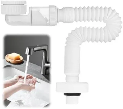 Produktbild von Einbausifon 1 1/4 Zoll flexibel weiß