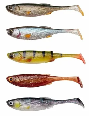 Obrázek produktu pro Savage Gear Craft Shad Clear Water Mix Green Silver-Plotice-Okoun-Motor Oil-Salted Hering 8,8 cm 4,6 g Gumová nástraha