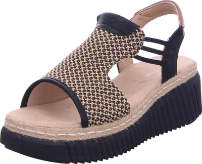 Produktbild von Tom Tailor 9590240006_39, Sandalen, Weiblich, Erwachsener, Schwarz, 6,2 cm, Thermoplastischer Gummi (TPR)