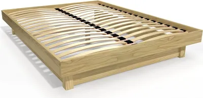 Immagine prodotto di Letto a piattaforma 160x200 in legno massello - Miele