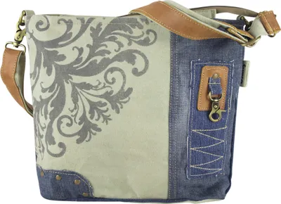 Produktbild von Sunsa Damen Tasche Umhängetasche kleine Schultertasche Handtasche aus Canvas & Jeans blau