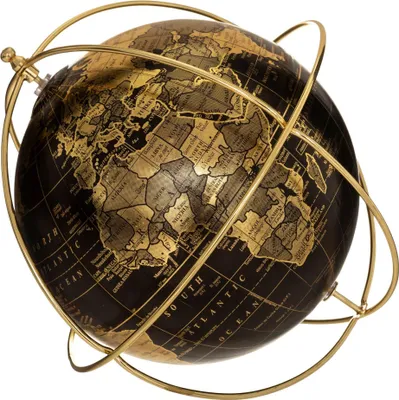 Produktbild von Deko-Globus mit goldenem Gestell, Ø 21 cm