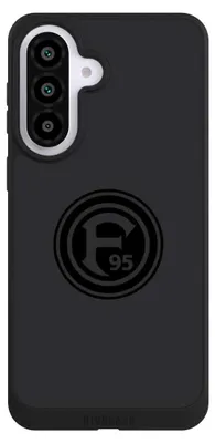 Produktbild von NIVOCASE Handyhülle für Samsung Galaxy A57 5G  Hülle NIVOpure Case Schwarz F95 Fortuna Düsseldorf Logo