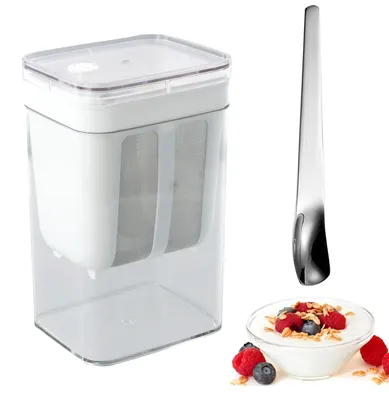 Yoghurtfilter 1800 ml, feinmaschig, mit Deckel, wiederverwendbar