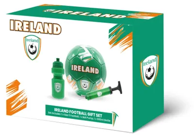Produktbild von Gioco Fußball Geschenkset Irland - Größe 5 - inklusive Wasserflasche