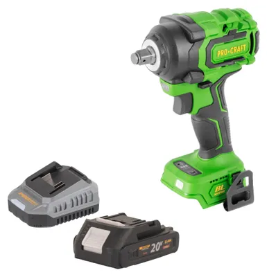 Immagine prodotto di Avvitatore a impatto a batteria Procraft PWA18bb 20 V 550 Nm 1/2" brushless + 1 batteria 2,0 Ah + caricabatteria