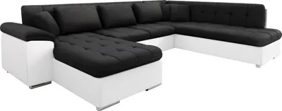 Produktbild von MIRJAN24 Ecksofa Niko Bis, Bettkasten und Schlaffunktion, Sofa vom Hersteller, Wohnlandschaft, Polstergarnitur (Farbe: Soft 017 + Soul 20, Seite: Links)