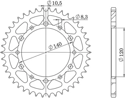 Immagine prodotto di In Acciaio Passo 520 - Z 40 Denti (Dis.16302)