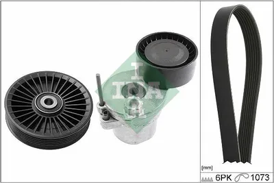 Produktbild von INA 529 0443 10 Keilrippenriemensatz passend für MERCEDES-BENZ C-Klasse T-modell (S205)