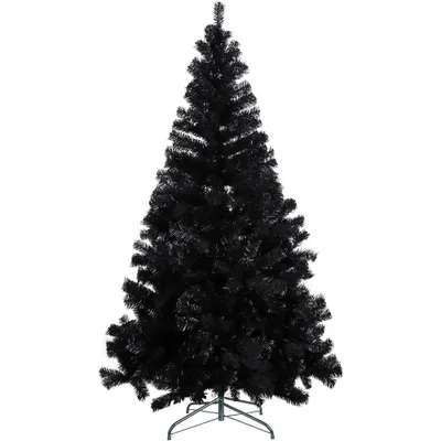 Obrázek produktu pro Černý umělý vánoční stromek, 180cm 708 větví