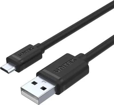 Produktbild von UNITEK Y-C435GBK, 3 m, USB A, Micro-USB B, USB 2.0, 0,48 Gbit/s, Schwarz