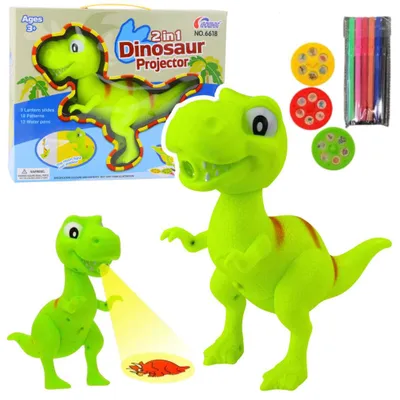 Obrázok produktu pre Projektor do malowania Dinozaur Rzutnik 2w1