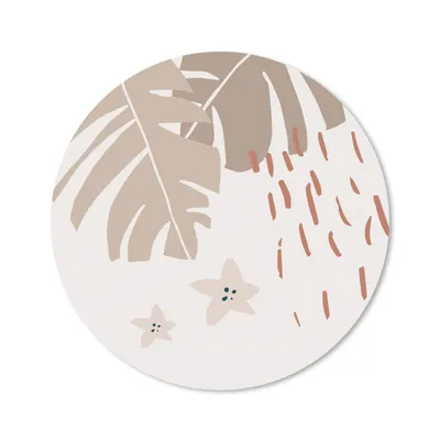 Produktbild von MuchoWow® Mauspad Mousepad Sommer - Stern - Blatt 20x20 cm - Mousepads - Maus Mat - Pad - Mausunterlage - Schreibtischmatte