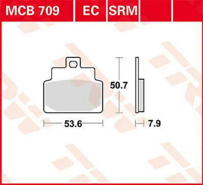 Obrázok produktu pre TRW Bremsbelag Trw Organ. Mcb 709
