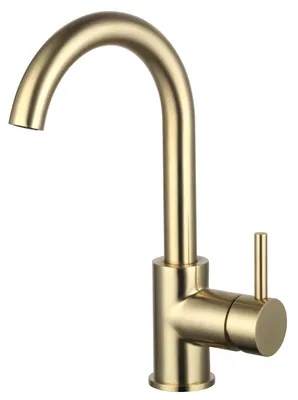 Produktbild von ColdOpen Wasserhahn Einhebelmischer Einhand Waschtischbatterie Armatur Mischer, gold gebürstet