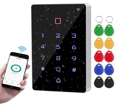 Tuya RFID Zugangskontroll-Tastatur IP68 wasserdicht WG26/34 + 10 Keyfobs