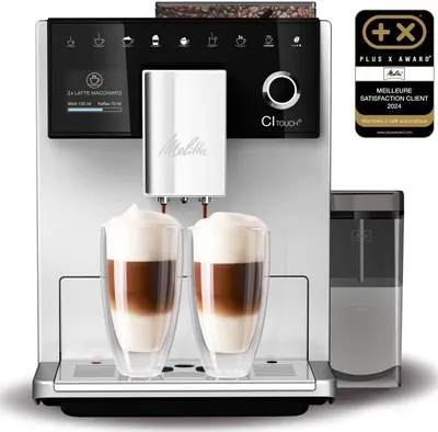 Produktbild von Melitta CI Touch, Espressomaschine, 1,8 l, Kaffeebohnen, Eingebautes Mahlwerk, 1400 W, Schwarz, Silber