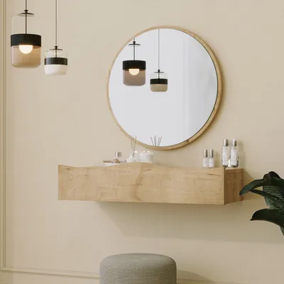 Zdjęcie produktu dla Skye Decor, Princesse - Oak, komoda z szufladami, 100% MELAMIN COATED SLIPBOARD, dąb, 82 x 30 x 15 cm