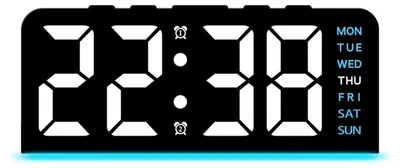Produktbild von INF LED Digitalwecker mit Kalender 24 Stunden Anzeige Nachtlicht