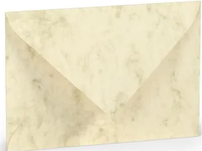 Produktbild von Briefhülle Paperado C6 SF chamois mar. RÖSSLER 114x162mm gerippt