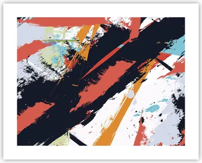 Produktbild von Poster - Poster ohne Rahmen - Abstraktion Graffiti Modern - 50x40 cm - Wand Bild - Wanddeko - Wandbilder - Kunstposter - Wandposter - Bilder - Kunstdruck - Wanddekoration - Wandbild - P2XAA50x40-4257
