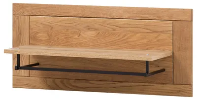 Produktbild von home24 Wandgarderobe - Eiche Teilmassiv - Eiche / Eiche Nachbildung