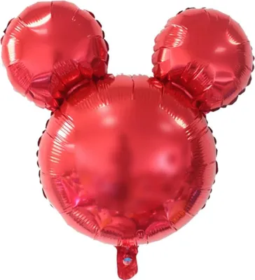 Produktbild von Folienballon Maus, Mouse, rot, ca. 45 cm, für Luftbefüllung