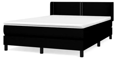 Produktbild von Boxspringbett mit Matratze Schwarz 140x200 cm Stoff Polsterbett
