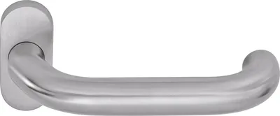 Produktbild von OGRO Drückerlochteil PREMIUM 8350 V FS/6620 - mit Rosette, Edelstahl matt