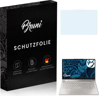 Produktbild von Bruni Basics-Clear 2x Schutzfolie kompatibel mit Lenovo Yoga 9i (14 inch) Folie