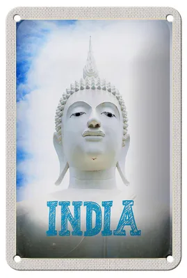 Produktbild von Blechschild Reise 12x18cm Indien Religion Hinduismus Skulptur Schild