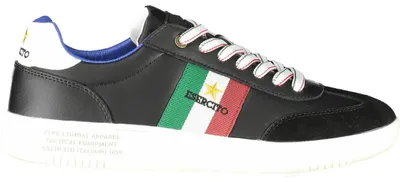 Image de Esercito 1659 sneakers pour homme en cuir noir